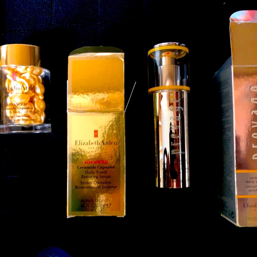 Brand new face serums and moisturizer